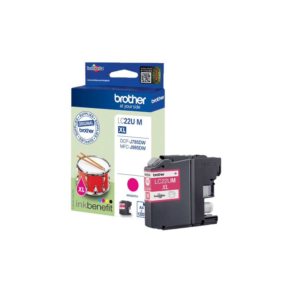EAN 4977766760065 - Brother LC22UM cartucho de tinta 1 pieza(s) Original Magenta imagen 1