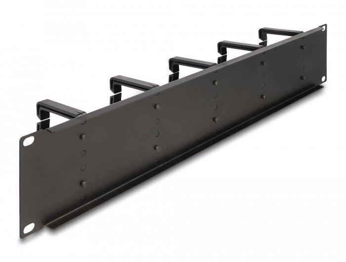 Delock 19? Cablemanagement Rangierpanel Mit 10 Kunststoffbügel 2 He Schwarz