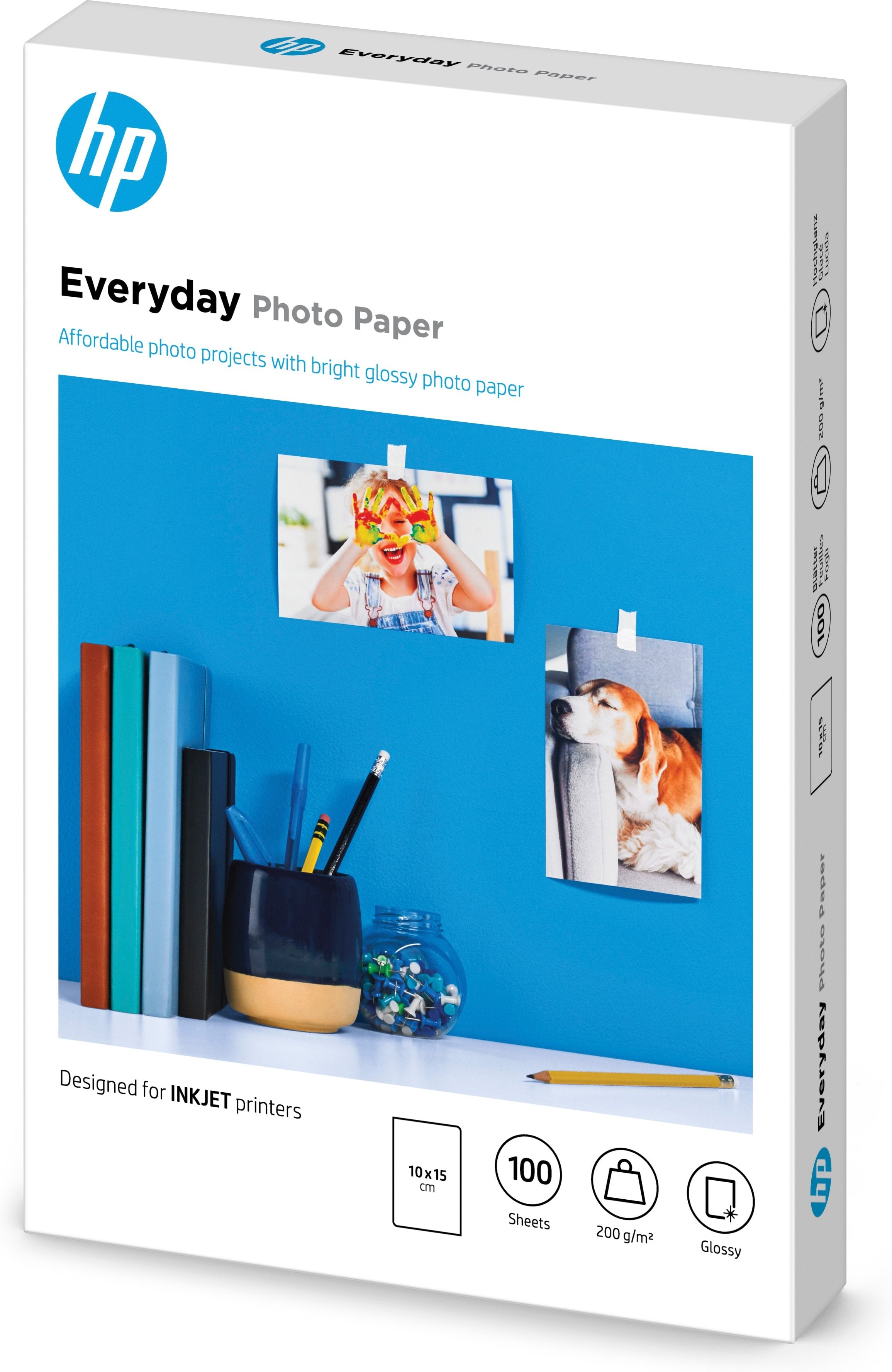 EAN 0886111974887 - HP Everyday Glossy Photo Paper-100 sht/10 x 15 cm Blanco Brillo imagen 4