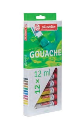 Talens Art Creation Set De Colores Témpera Tubo 12ml Gouache Estuche 12 Ud