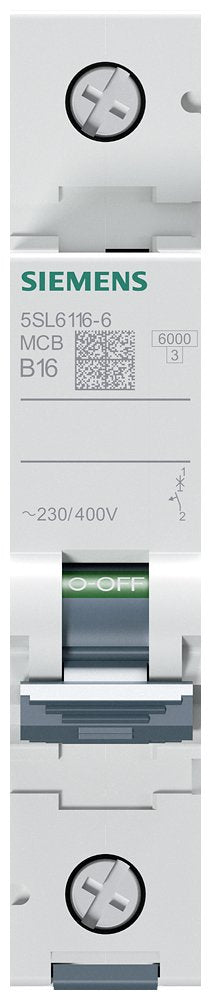 Siemens Automat B 16a 5sl61166 ** 230 400v 6ka 1p