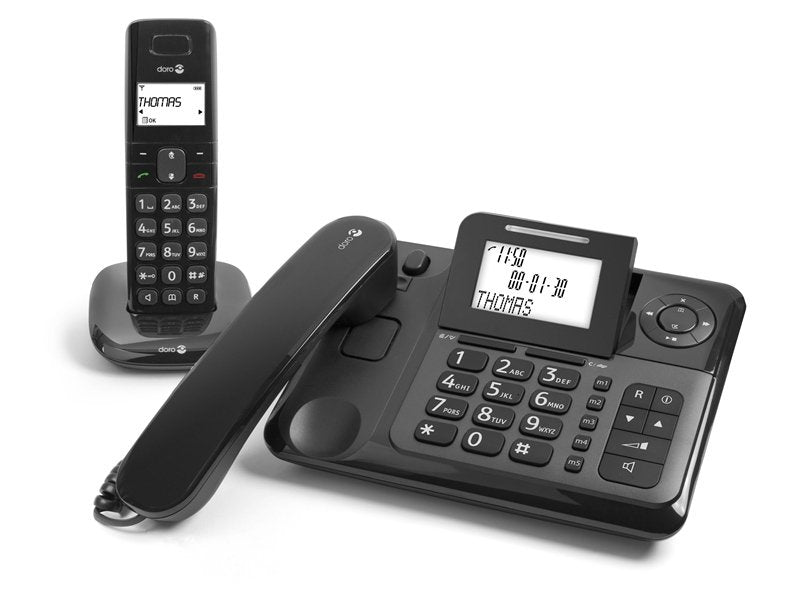 Doro Comfort 4005 Teléfono Dect/Analógico Negro Identificador De Llamadas
