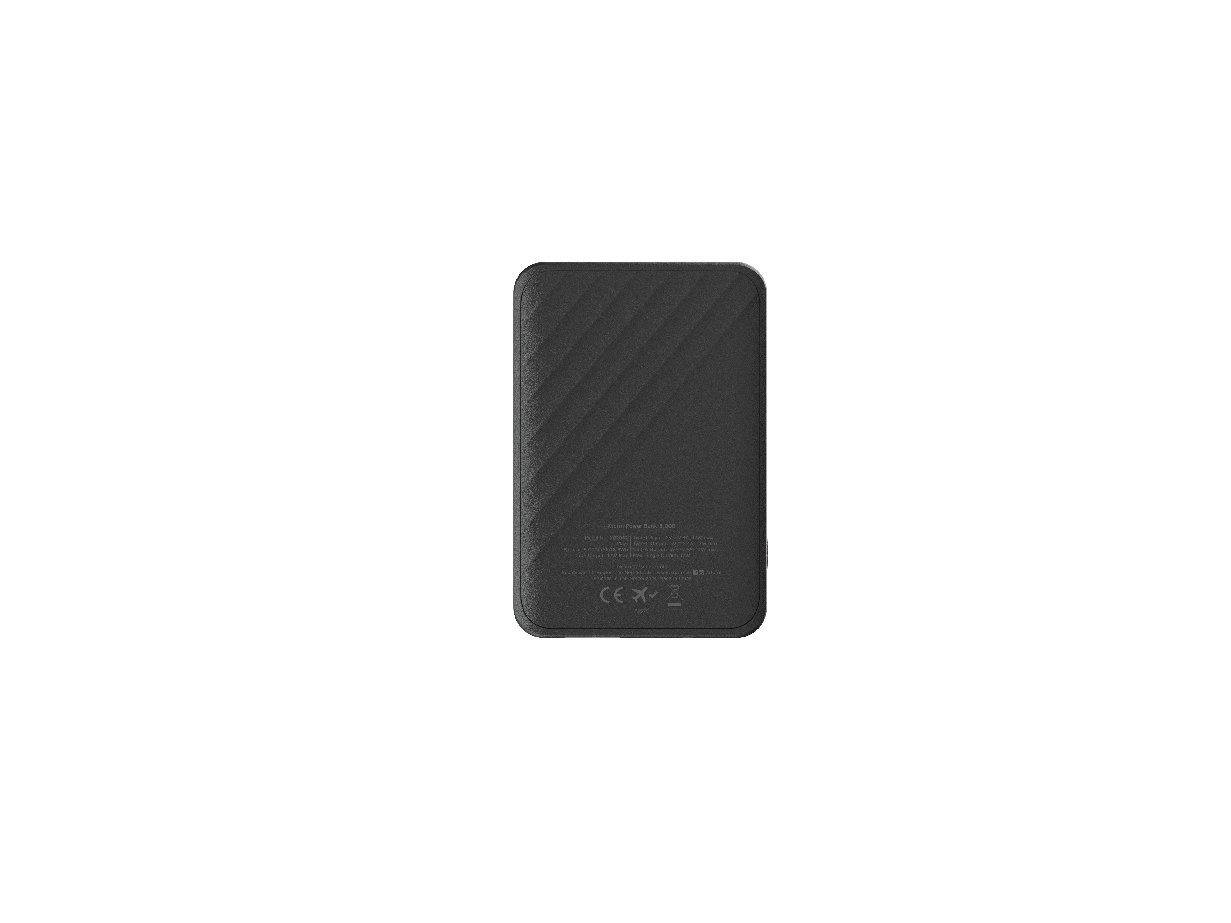 Power Bank Xg2051 Go2 12w 5000mah Negro Carbon Xtorm 12w/ 5000mah/ Carga Rápida/ Usb-C, Usb-A