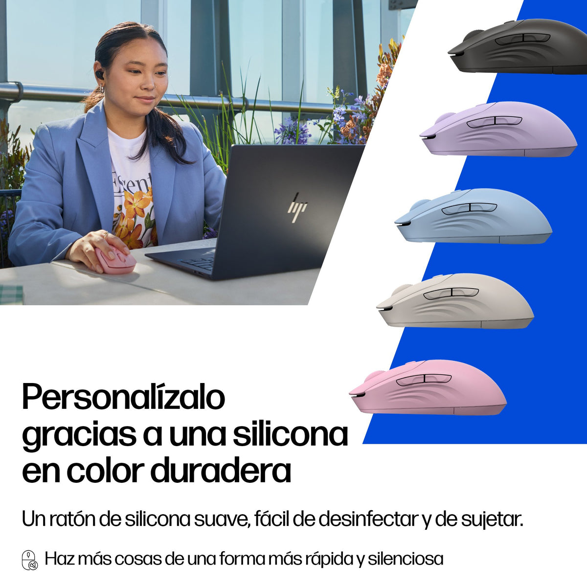 EAN 5715328149809 - HP 400 Quiet Maple Wireless Mouse ratón Hogar Ambidextro RF Wireless + Bluetooth 6000 DPI imagen 6