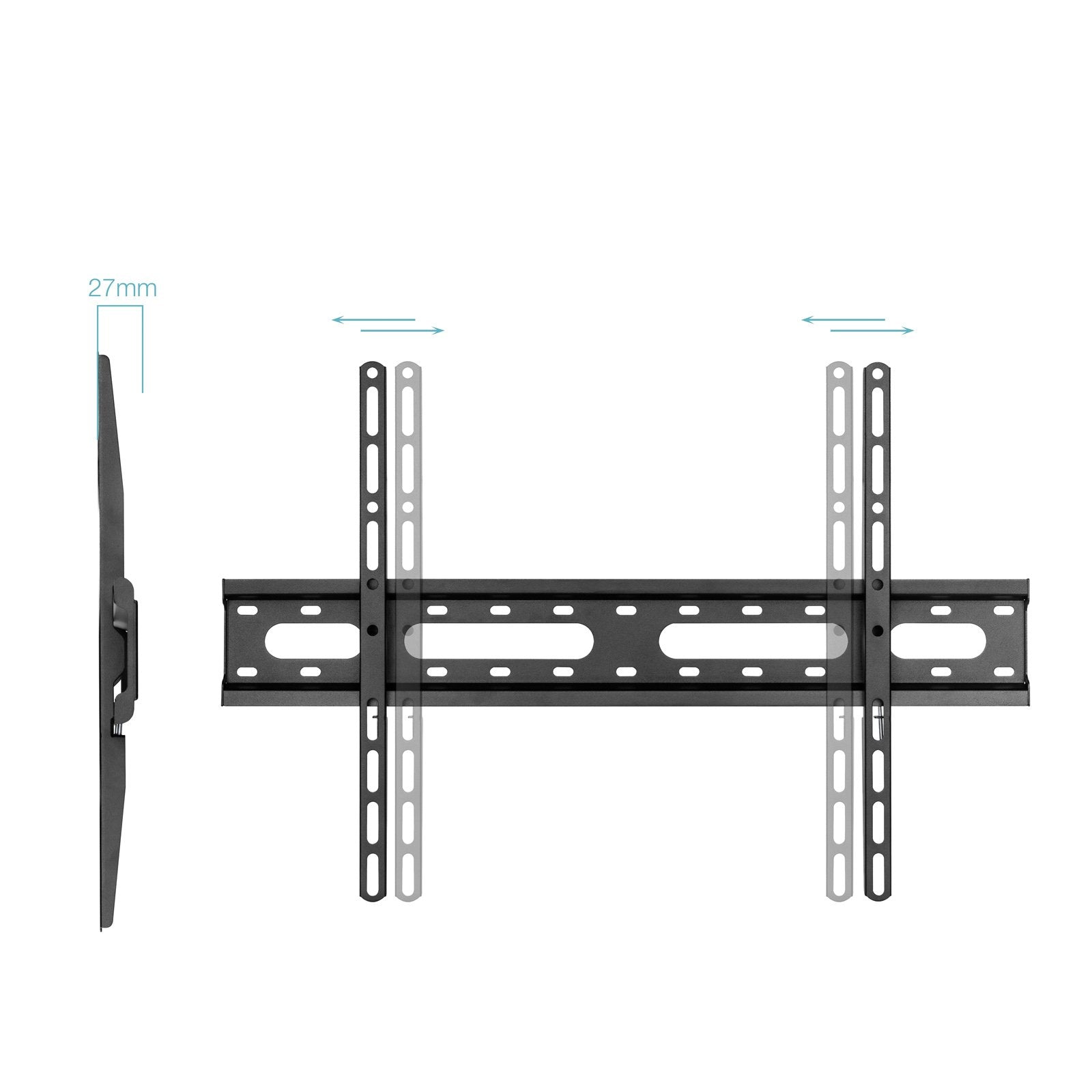 Soporte Fijo Pared Pantallas 37"-80", Negro