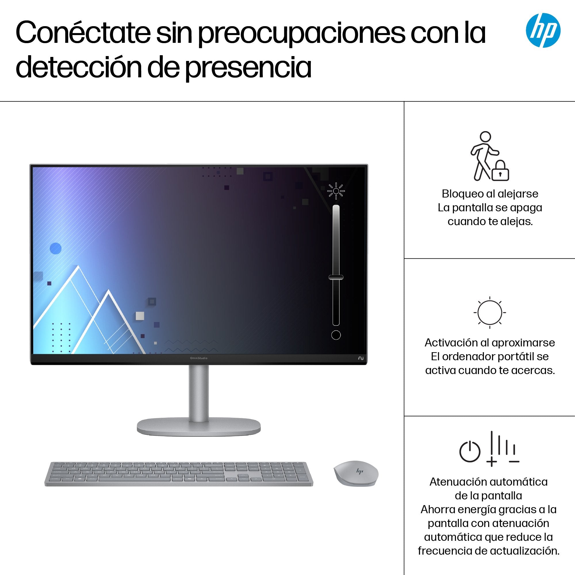 All In One Hp Omnistudio X 32-C1000ns, Copilot+ Pc, Intel Core Ultra 5 226v, 16gb, 1tb Ssd, 31,5", W11 - Plata Oscuro