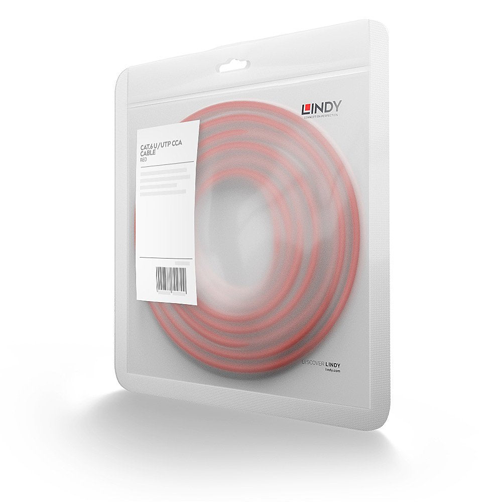 EAN 4002888481816 - Lindy 48181 cable de red Rojo 0,5 m Cat6 U/UTP (UTP) imagen 2