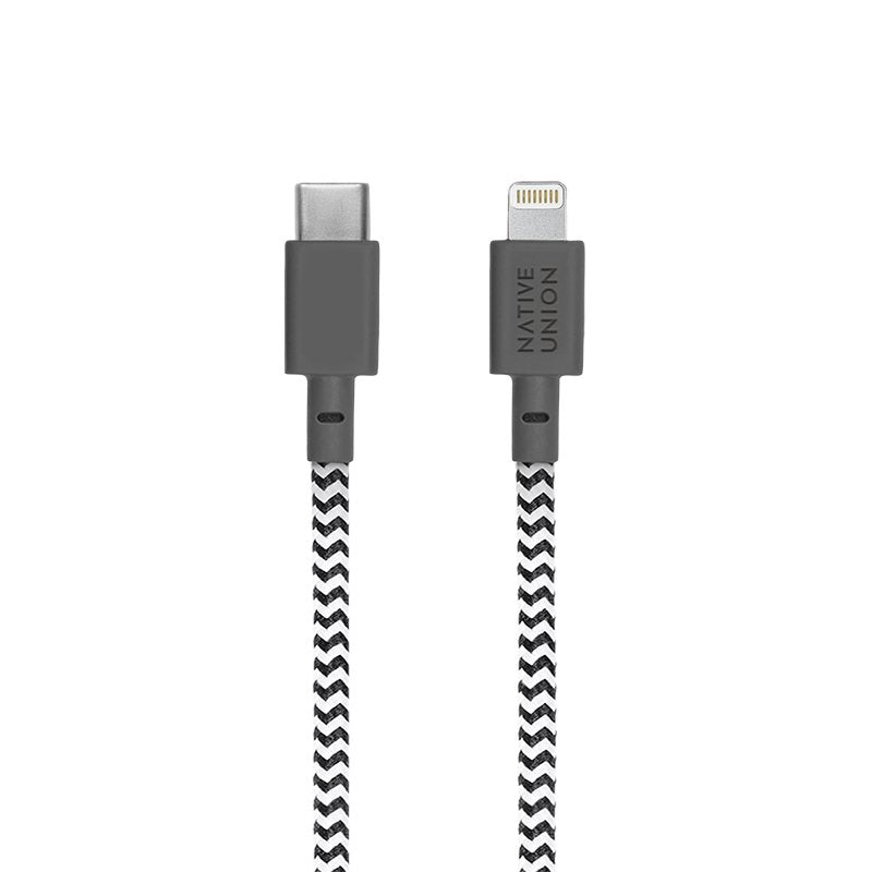 Native Union Belt Cable Usb-C To Lightning 1,2m Zebra