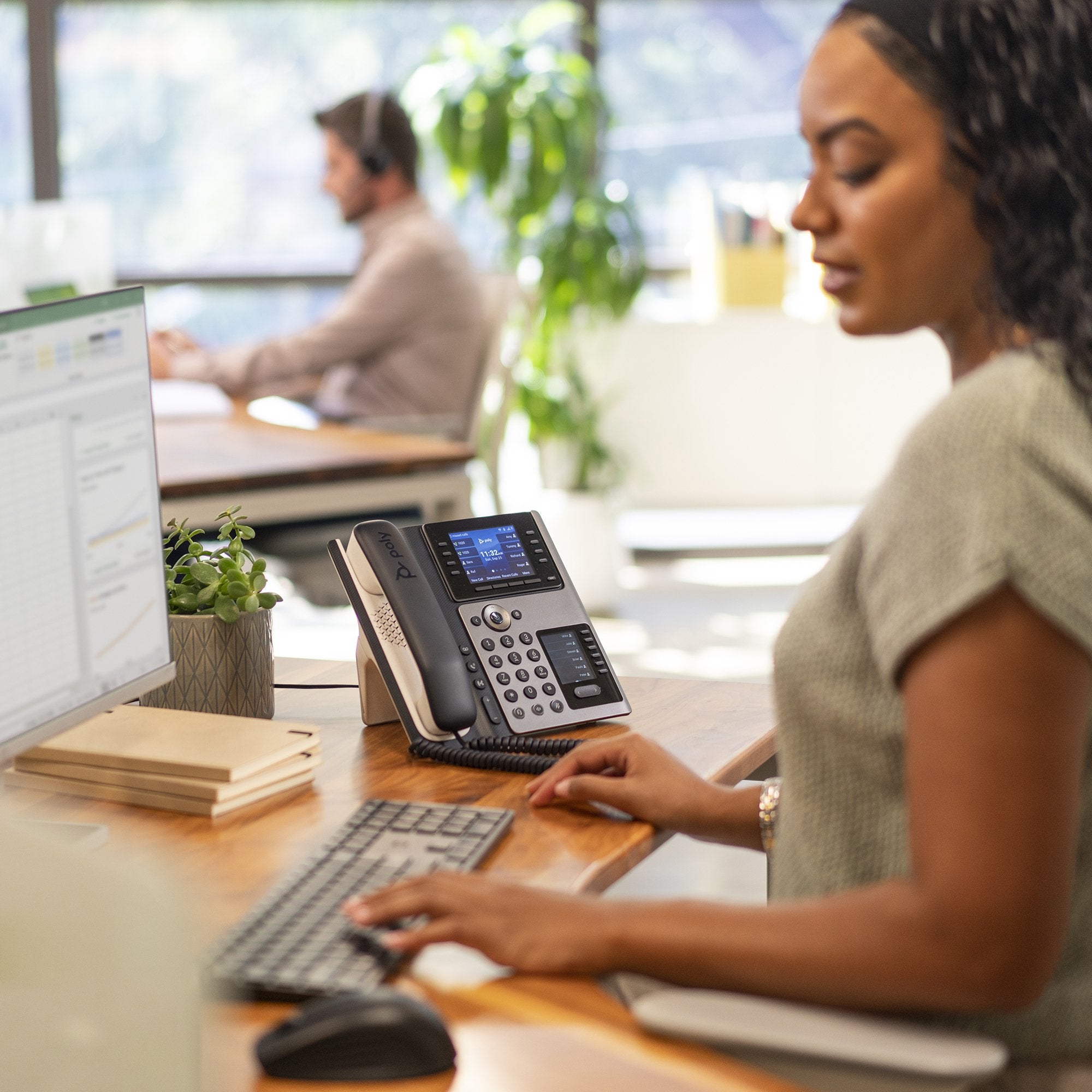 Poly Edge E450 Teléfono Ip Negro 8 Líneas Ips Wifi