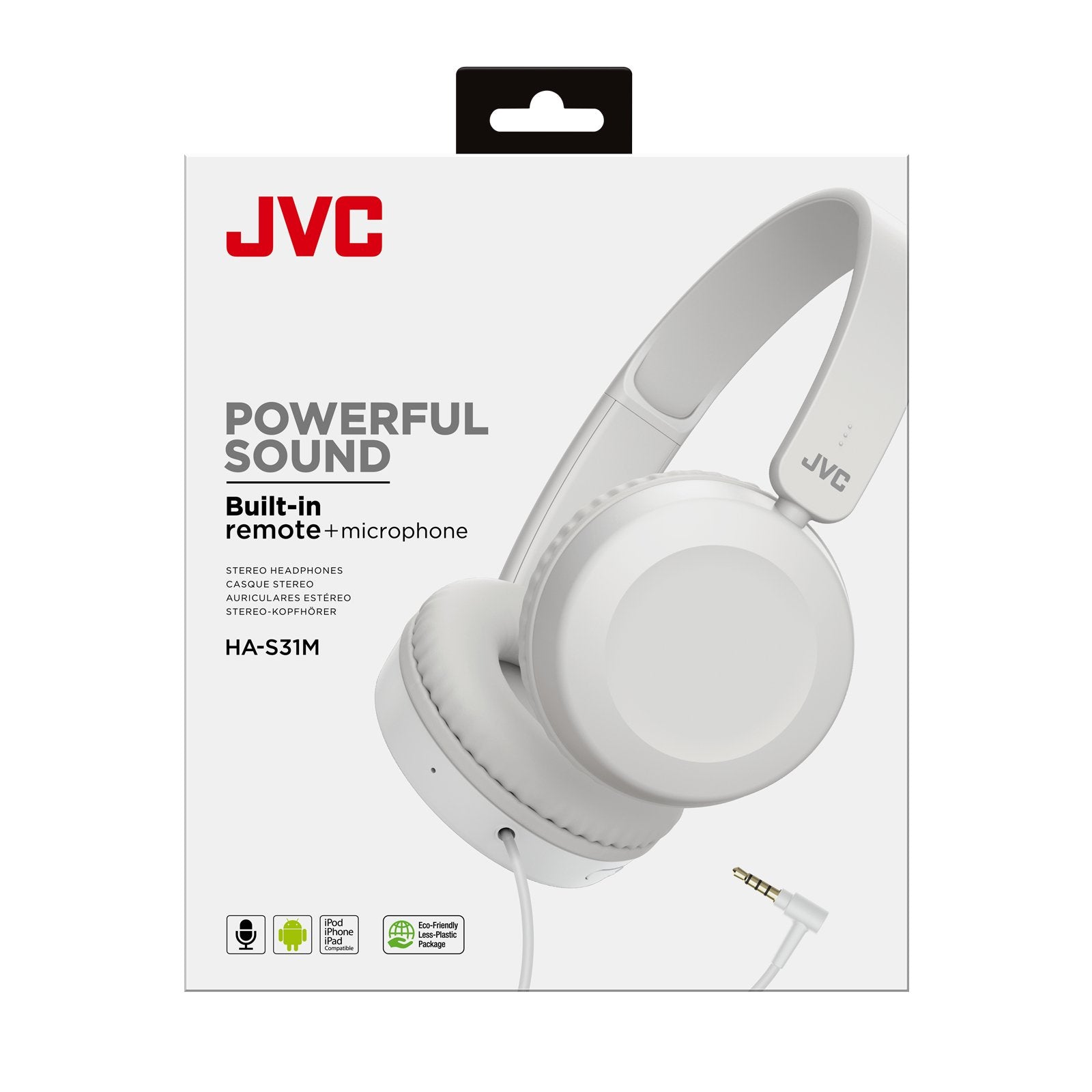 Jvc Ha-S31m-W Auriculares Diadema Blanca