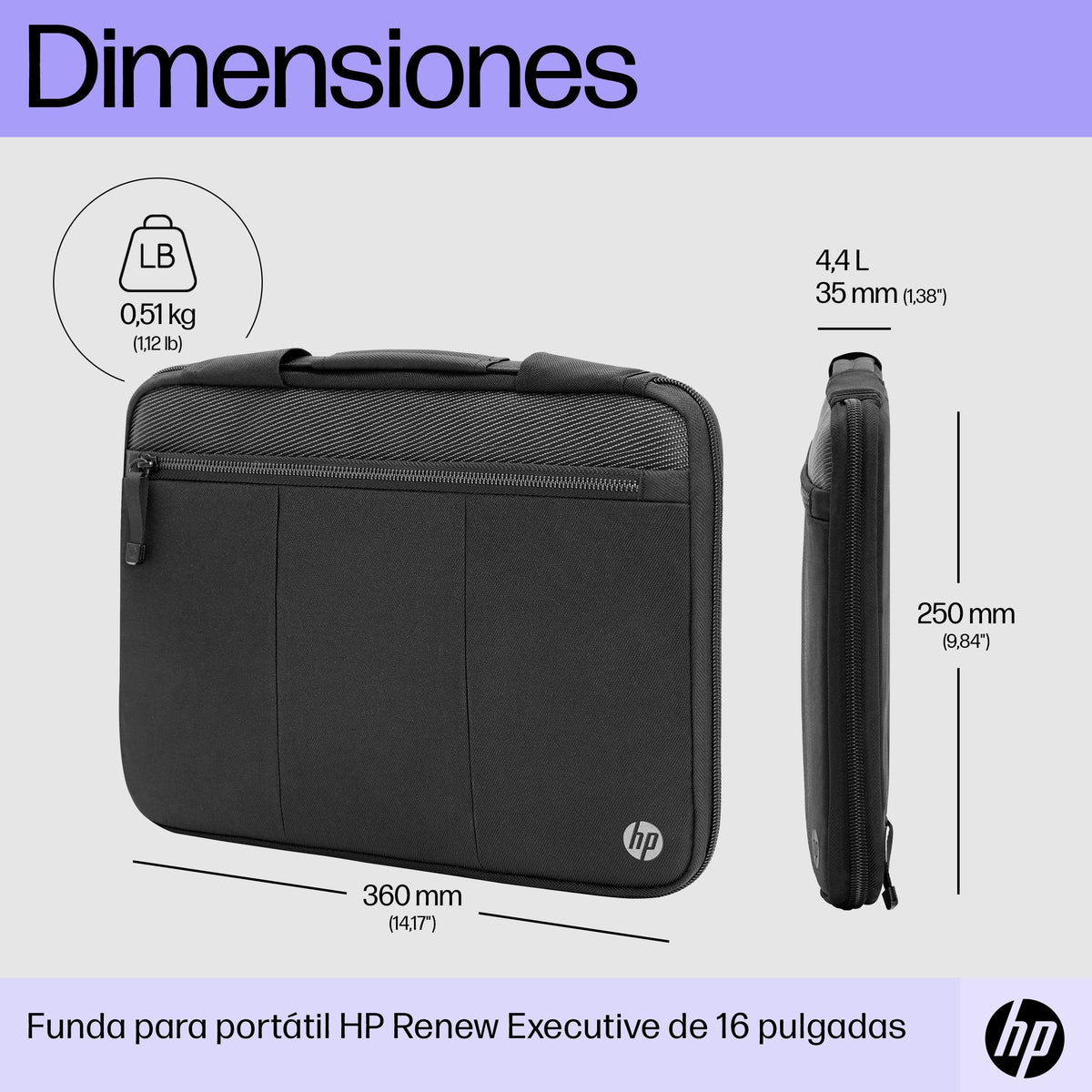 Hp Renew Executive 14.1 Laptop Sleeve 35,8 Cm (14.1") Negro