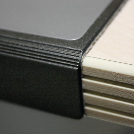 Protector De Escritorio Durable Con Protección De Bordes 65x50cm Negro