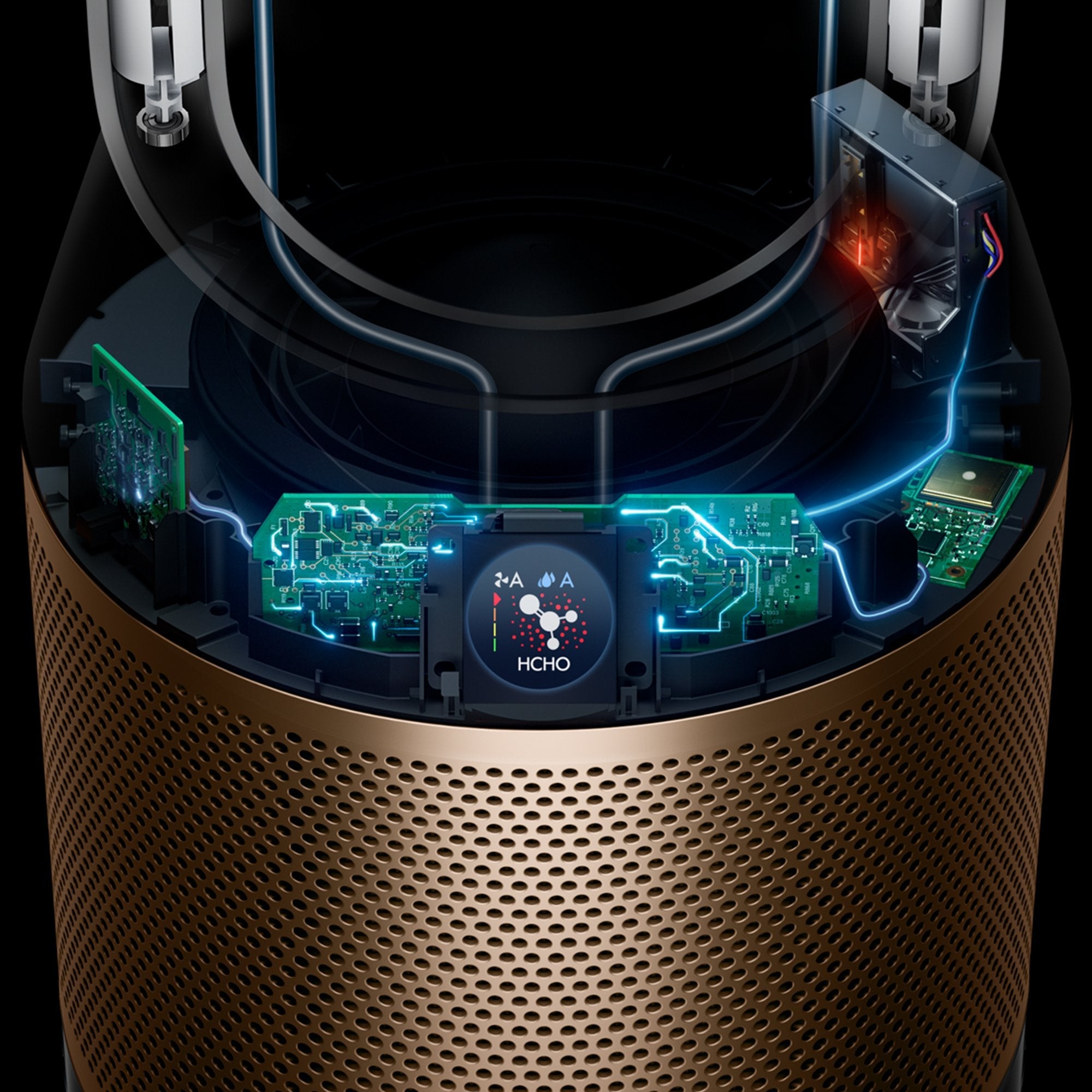 Dyson Purifier Humidify+Cool Formaldehyde 62,4 Db 40 W Blanco, Oro