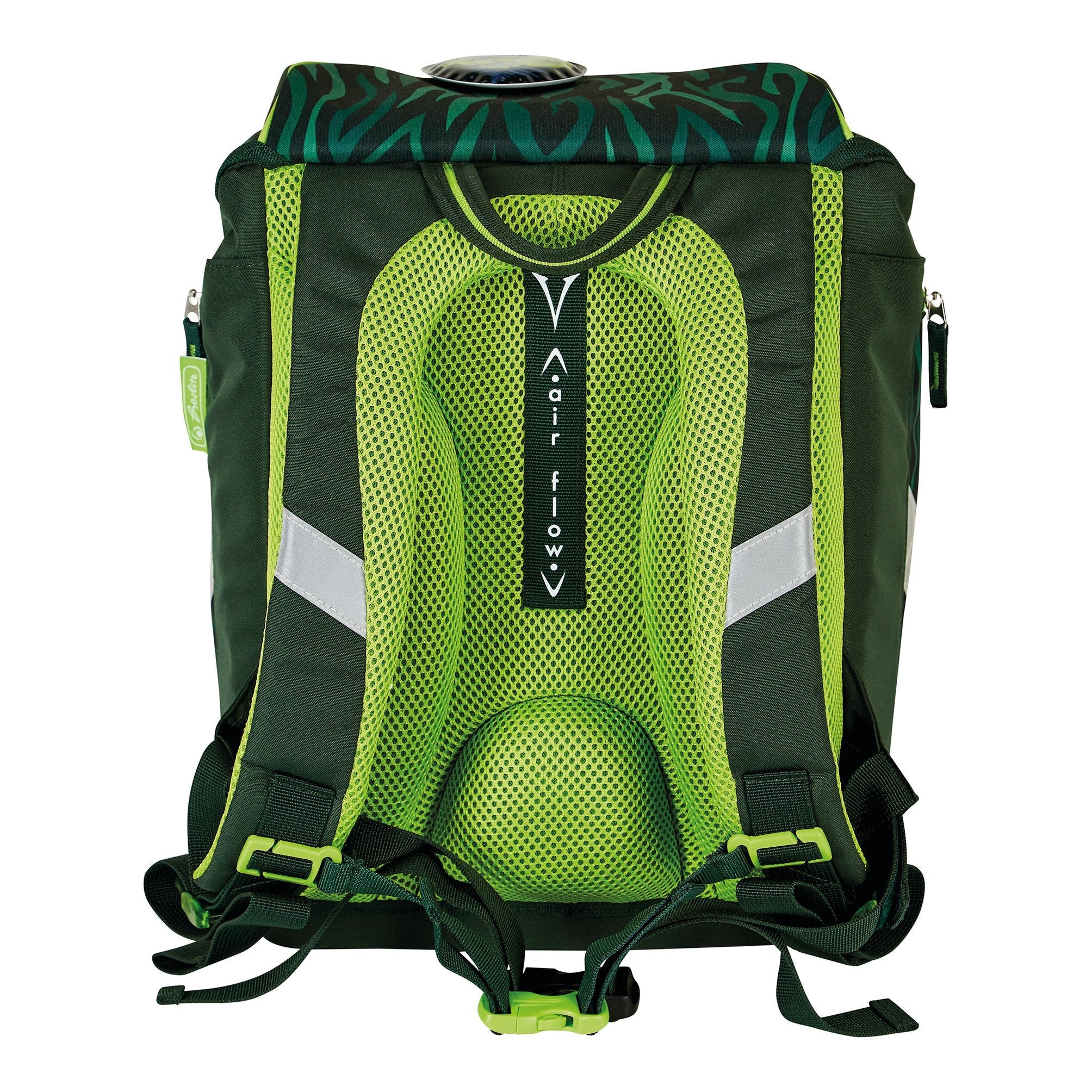 Herlitz Softlight Plus Jungle Juego De Mochila Escolar Niño Poliéster Verde, Oliva