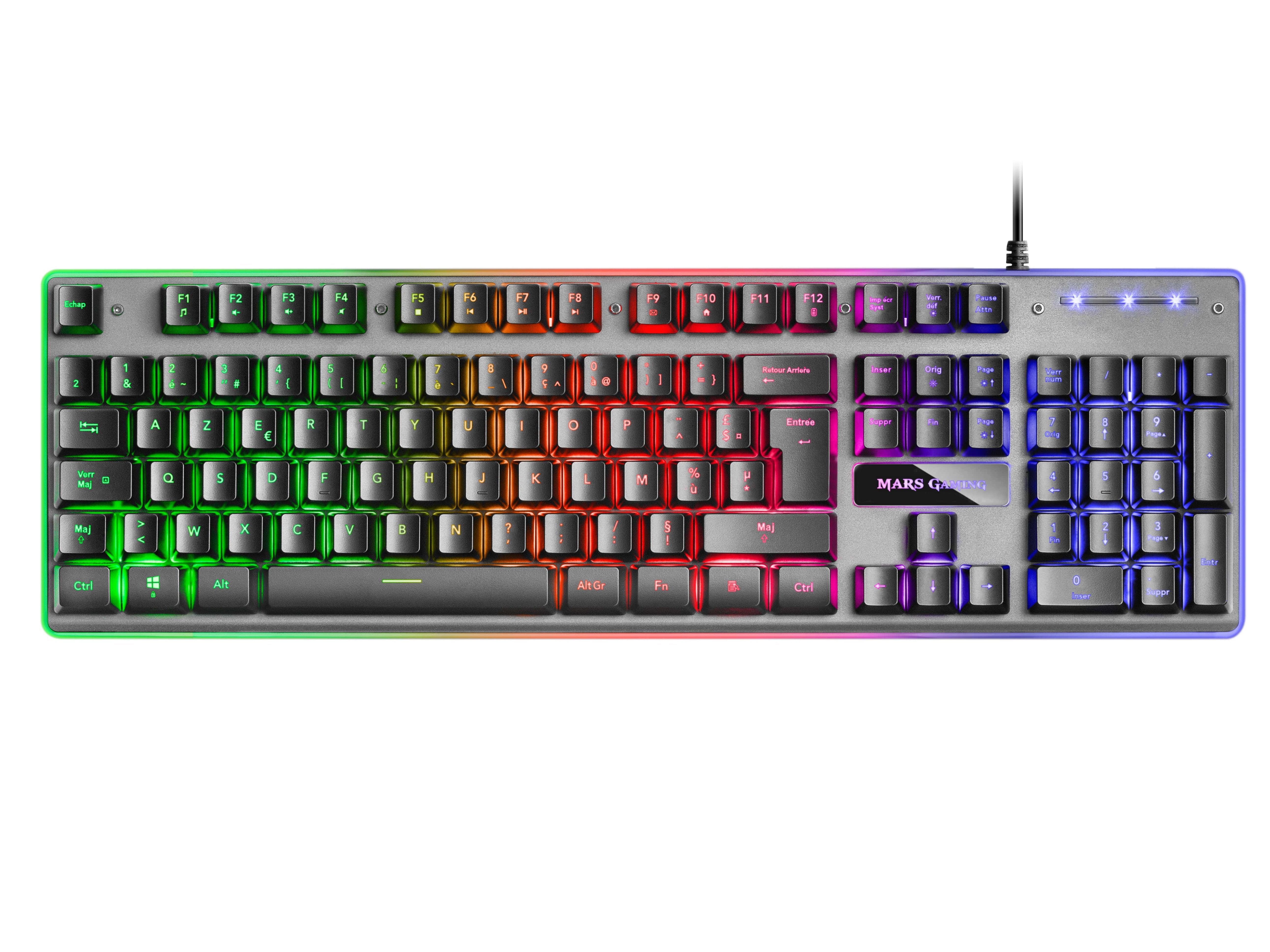 EAN 4710562758924 - Mars Gaming MK220FR teclado Juego USB Negro, Gris imagen 1