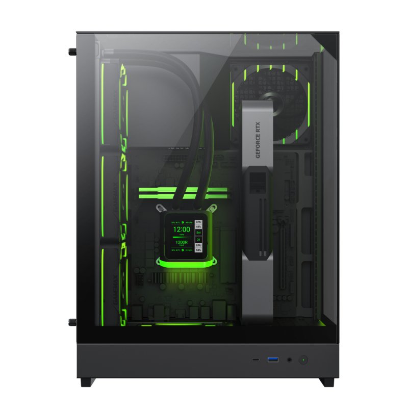 Caja Pc Gamemax Case T20 Bk M-Atx