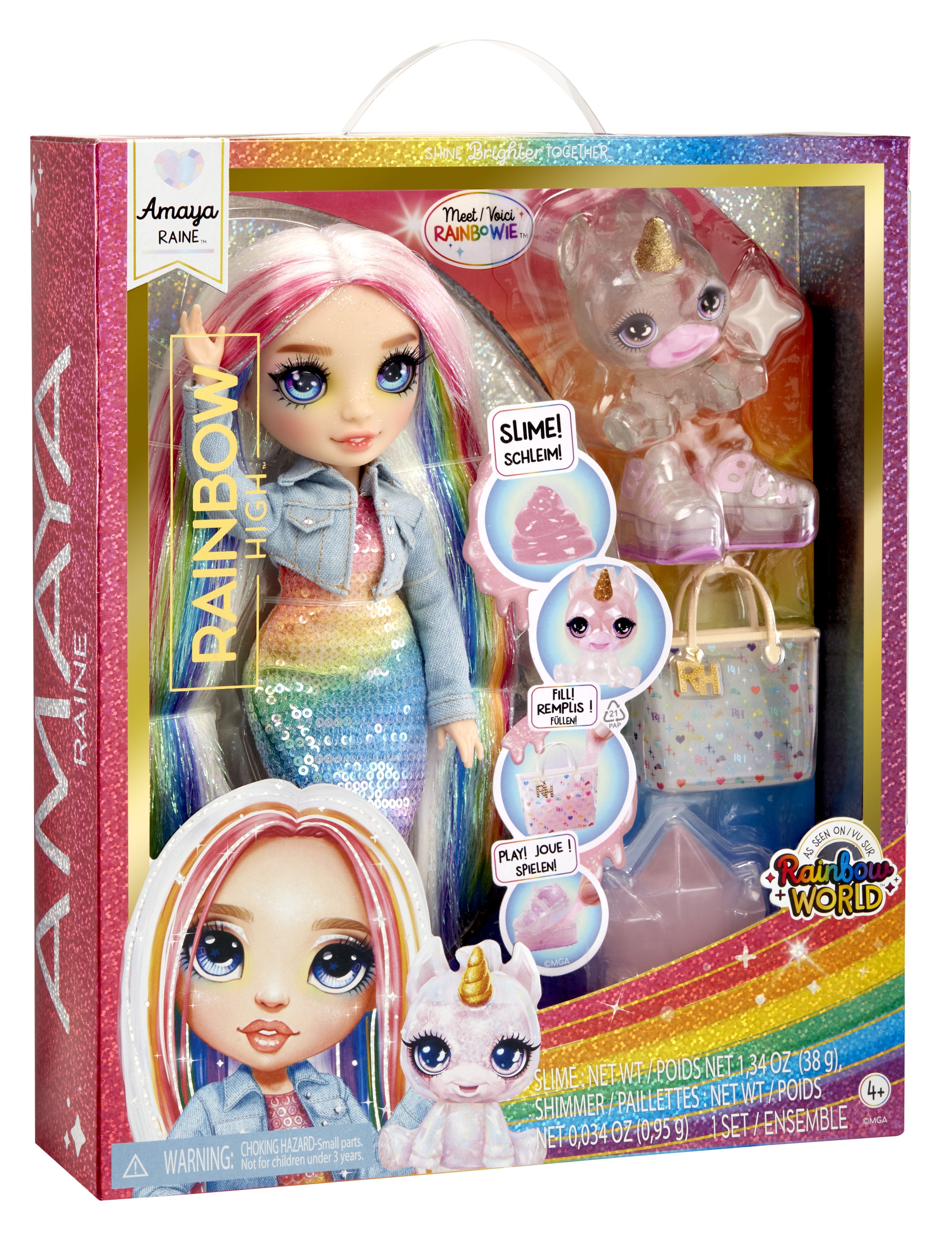 Muñeca Clásica De Alta Costura Rainbow De Mga Entertainment: Amaya, Muñeca 120230-Eu