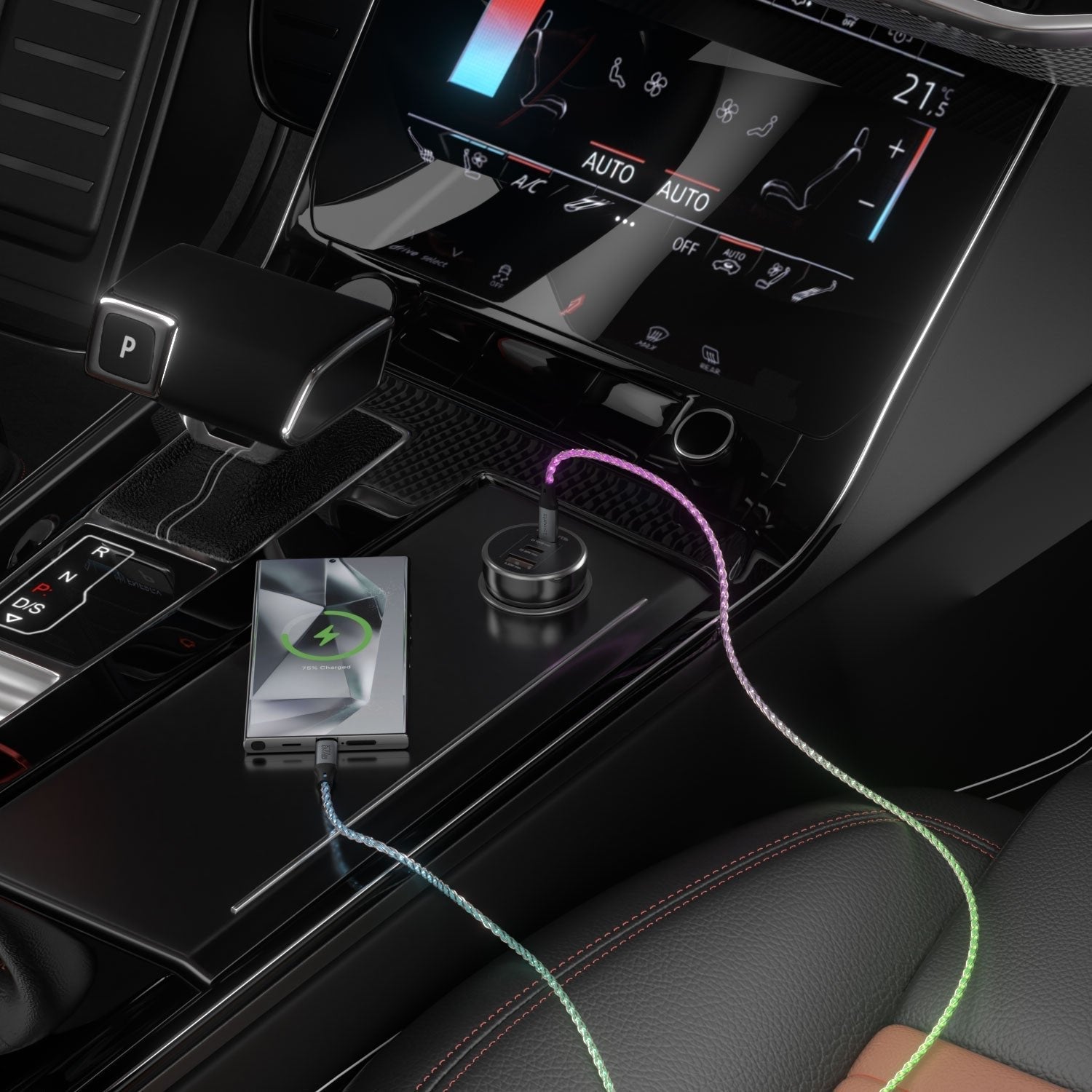 Cable 4smarts Usb-C Rgbcord 60w 1.5m