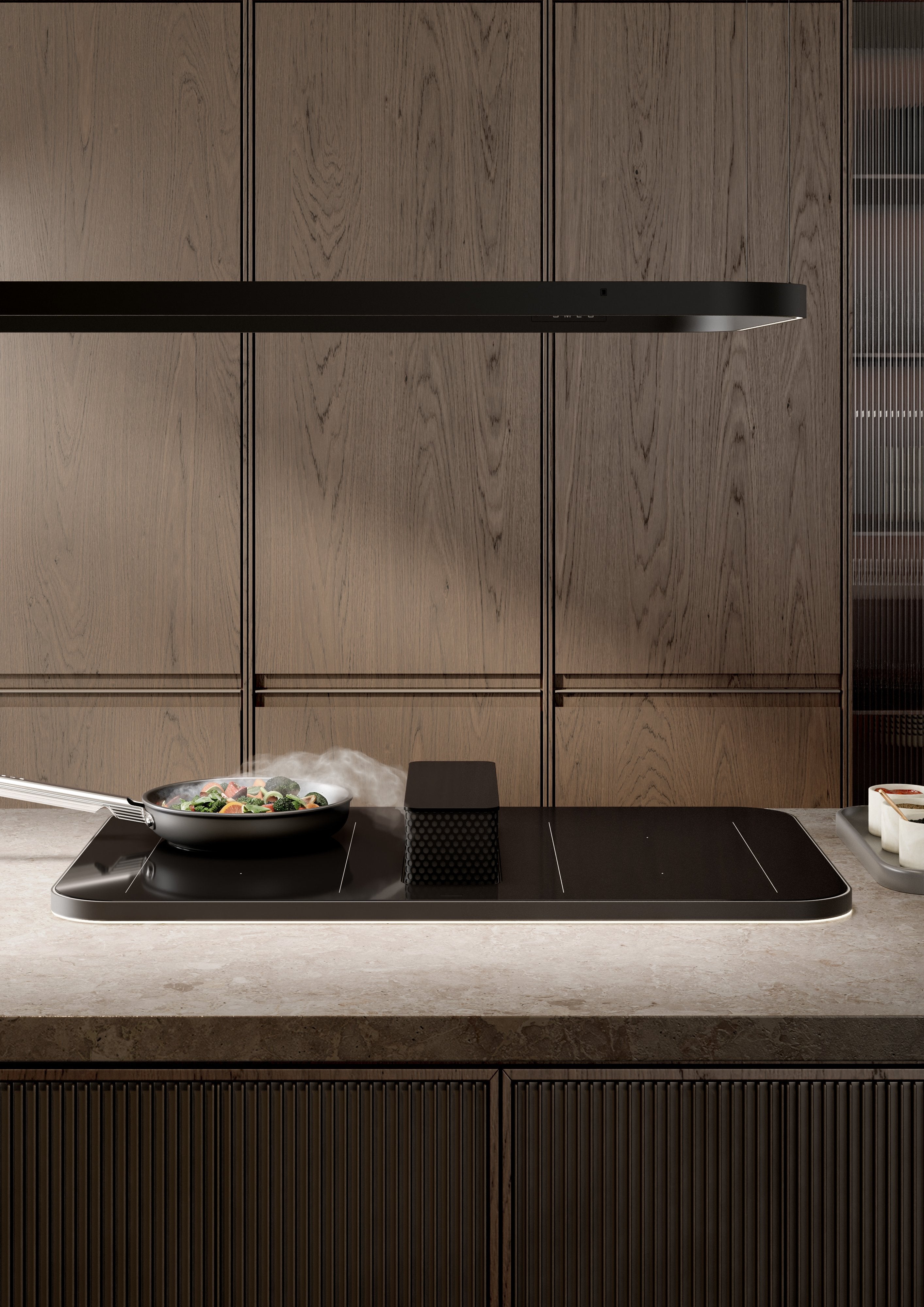 Smeg Fpf2002blm Bratpfanne, 20 Cm, Keramik, Edelstahlgriff, Mattschwarz