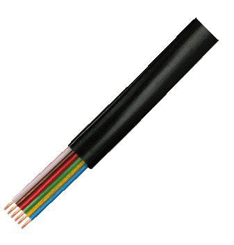 Bobina Telefónica Plano Negro 100 Metros 6 Hilos