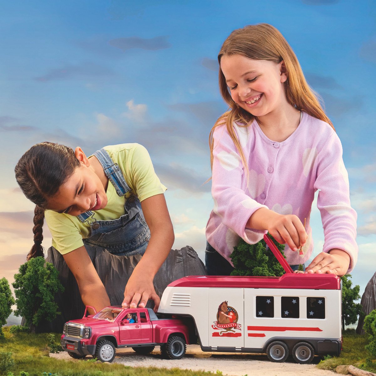 Schleich Horse Club Lakeside Truck Mit Anhänger 42705
