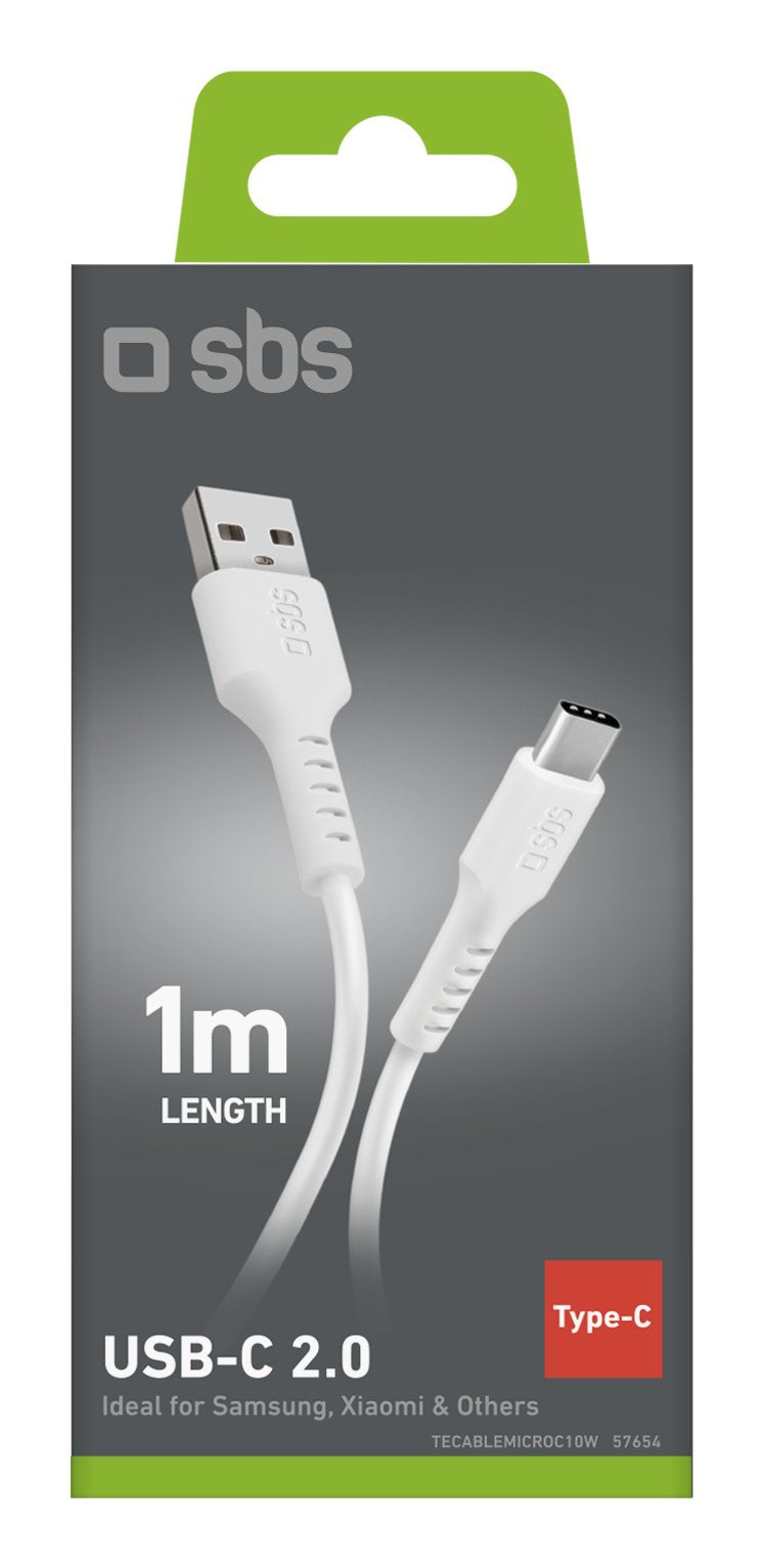 EAN 8018417457654 - SBS TECABLEMICROC10W cable USB USB 2.0 1 m USB A USB C Blanco imagen 6
