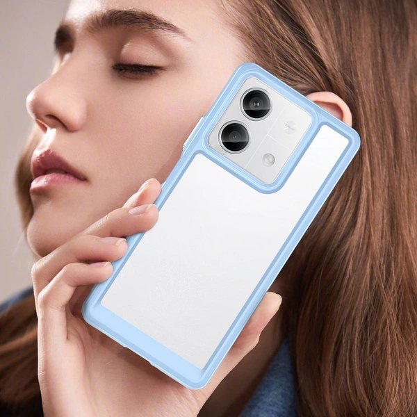 EAN 9145576285237 - Hurtel 9145576285237 funda para teléfono móvil 16,9 cm (6.67") Azul, Transparente imagen 7