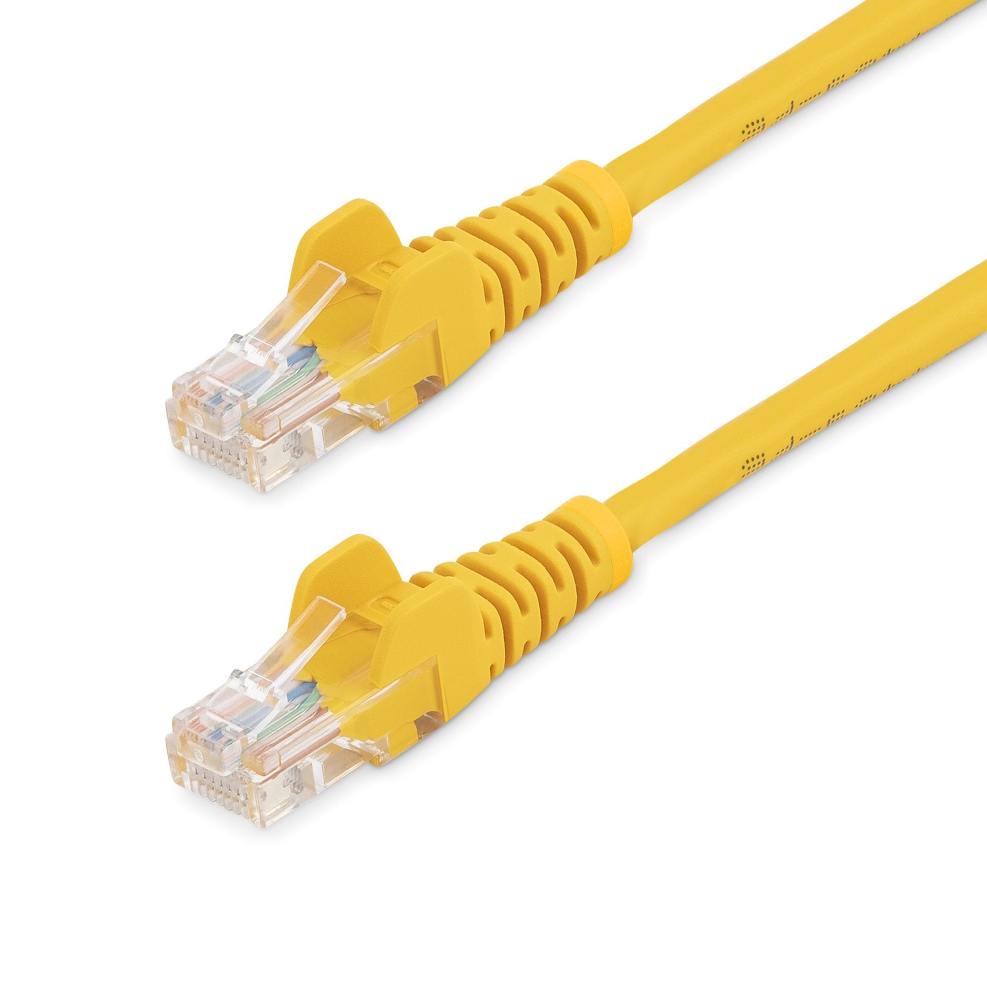 Cable Red 0.5m Amarillo Cat5e Cabl Ethernet Sin Enganche