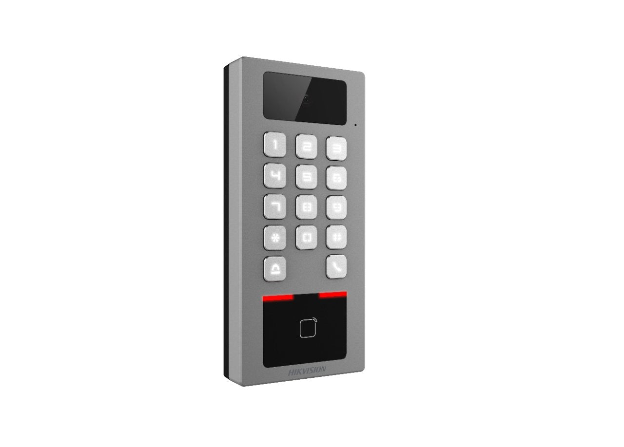 Terminal Biométrico De Control De Acceso / Videoportero De Acceso Wifi Antivandálico Cámara 2mp Hikvision