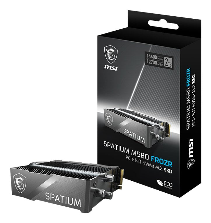 EAN 4711377193405 - MSI SPATIUM M580 PCIe 5.0 NVMe M.2 FROZR 2TB unidad de estado sólido PCI Express 5.0 3D NAND imagen 1