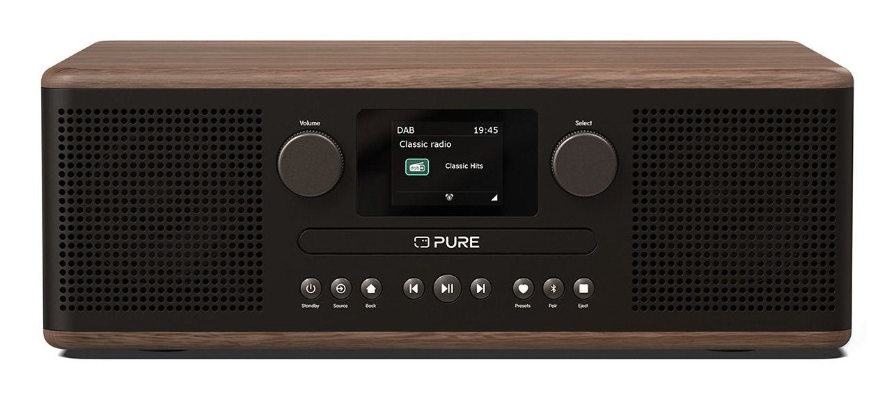 Pure Classic C-D6 Digitalradio Coffee Schwarz Walnuss Eu Uk