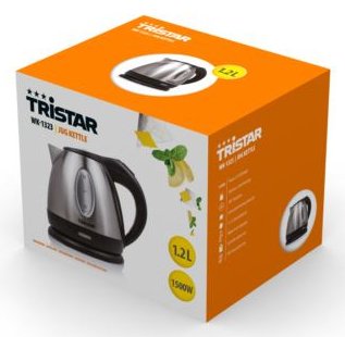 EAN 8713016013231 - Tristar WK-1323 tetera eléctrica 1,2 L 1500 W Acero inoxidable imagen 9