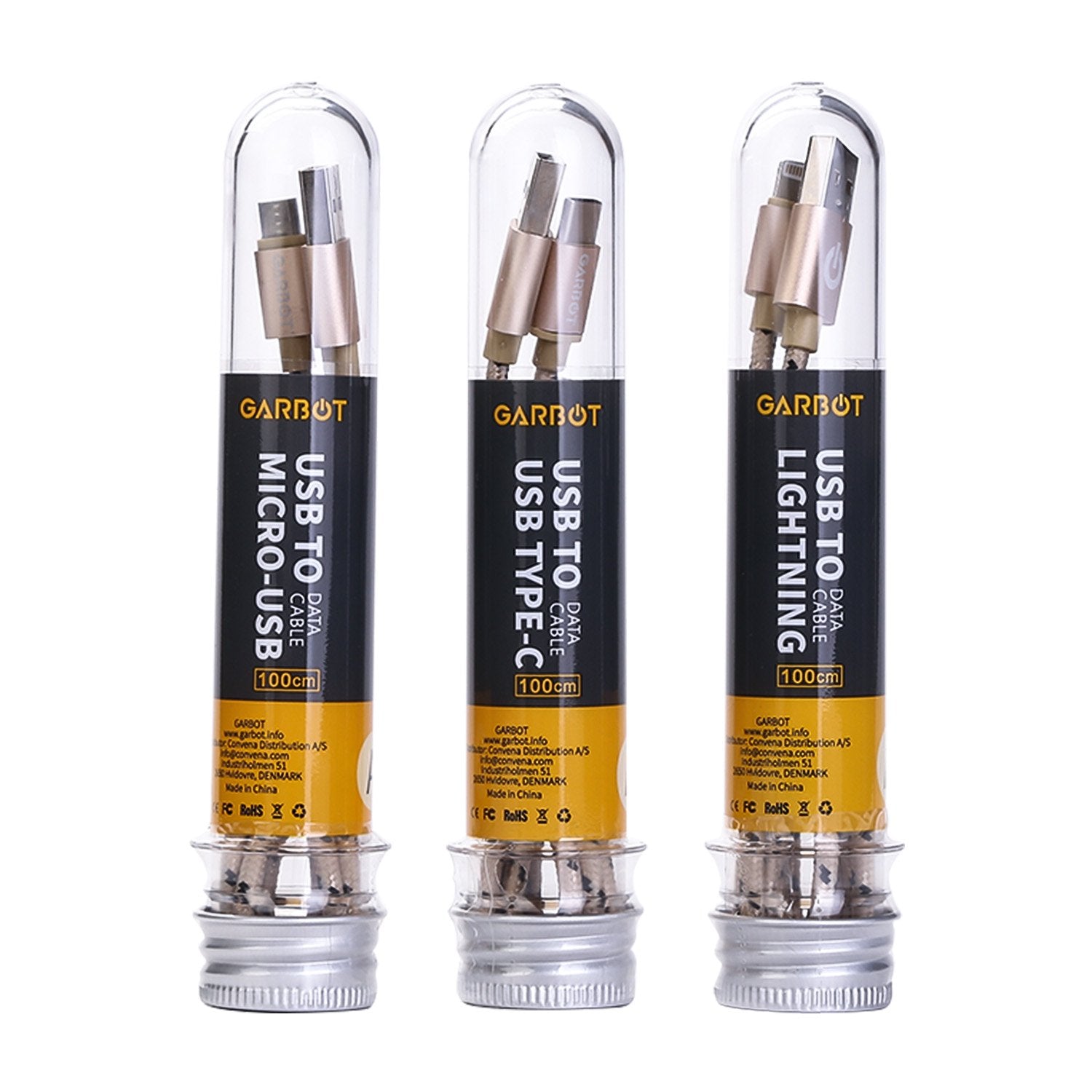 Garbot C-05-10194 Cable Usb 1 M Usb A Micro-Usb B Oro