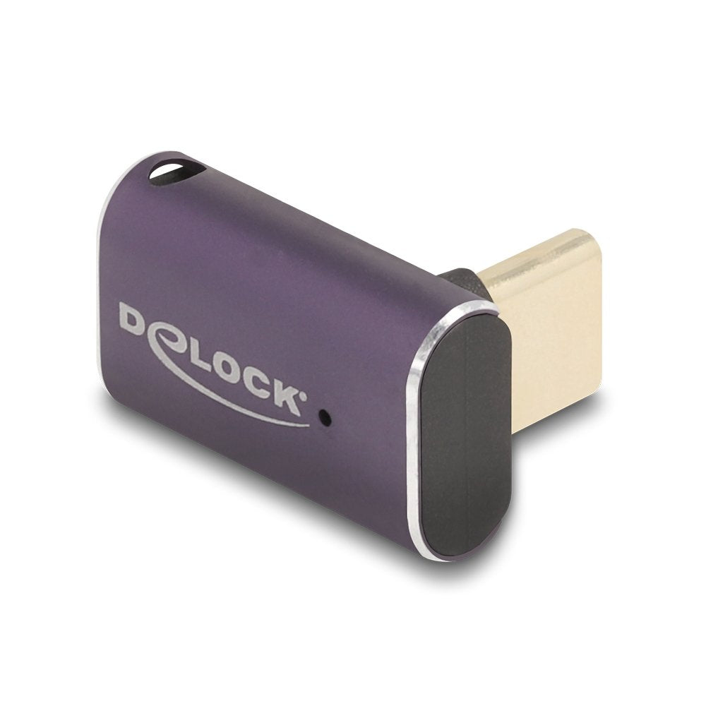 Delock 60289 Usb Adaptador 40 Gbps Usb Type-C Pd 3.1 240 W Macho A Puerto Hembra Sesgado 8k 60 Hz Metal