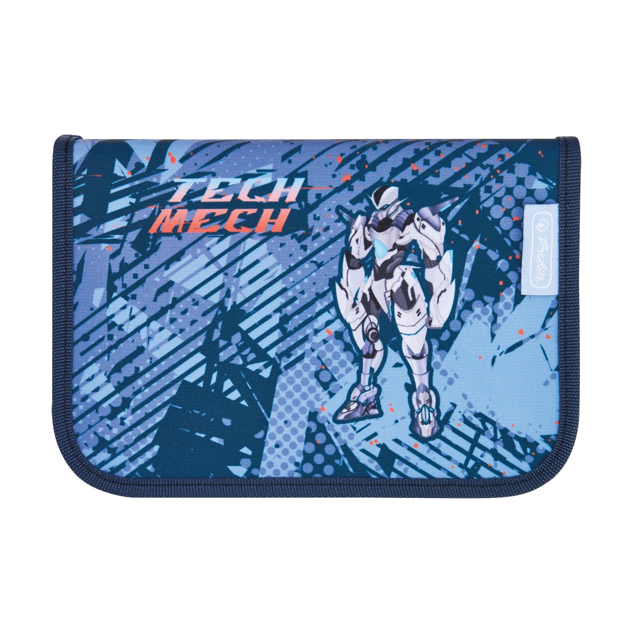 EAN 4008110397139 - Herlitz Loop Plus TechMech juego de mochila escolar Niño Poliéster Azul, Naranja imagen 13