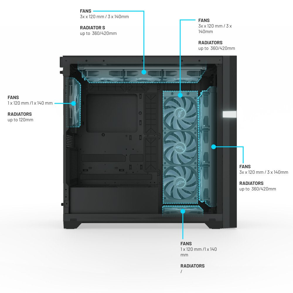 EAN 5298003820991 - Valkyrie VK02 Lite Black Midi Tower Negro imagen 6