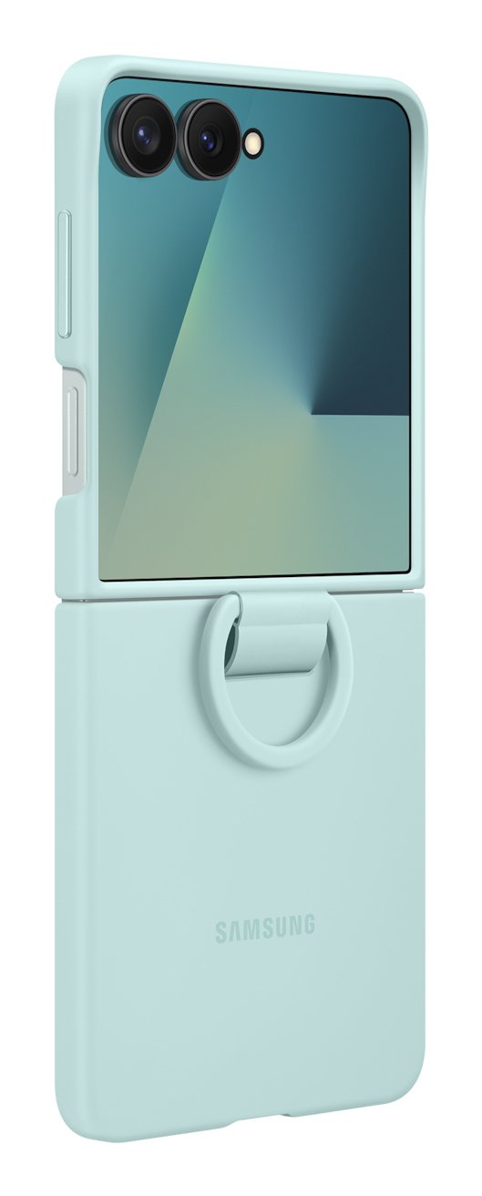 Samsung Ring Case (Silicone) Fr Galaxy Flip7 Light Cyan