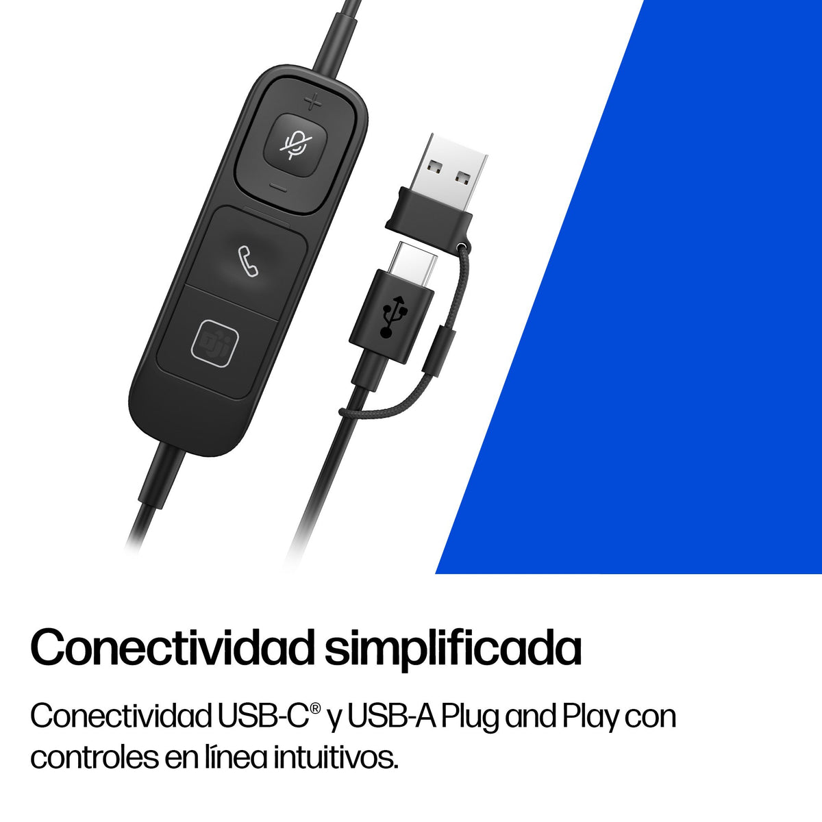 EAN 0199251820366 - HP Poly Mission 425 Stereo USB Wired Headset (Bulk) Alámbrico Diadema Negro imagen 8