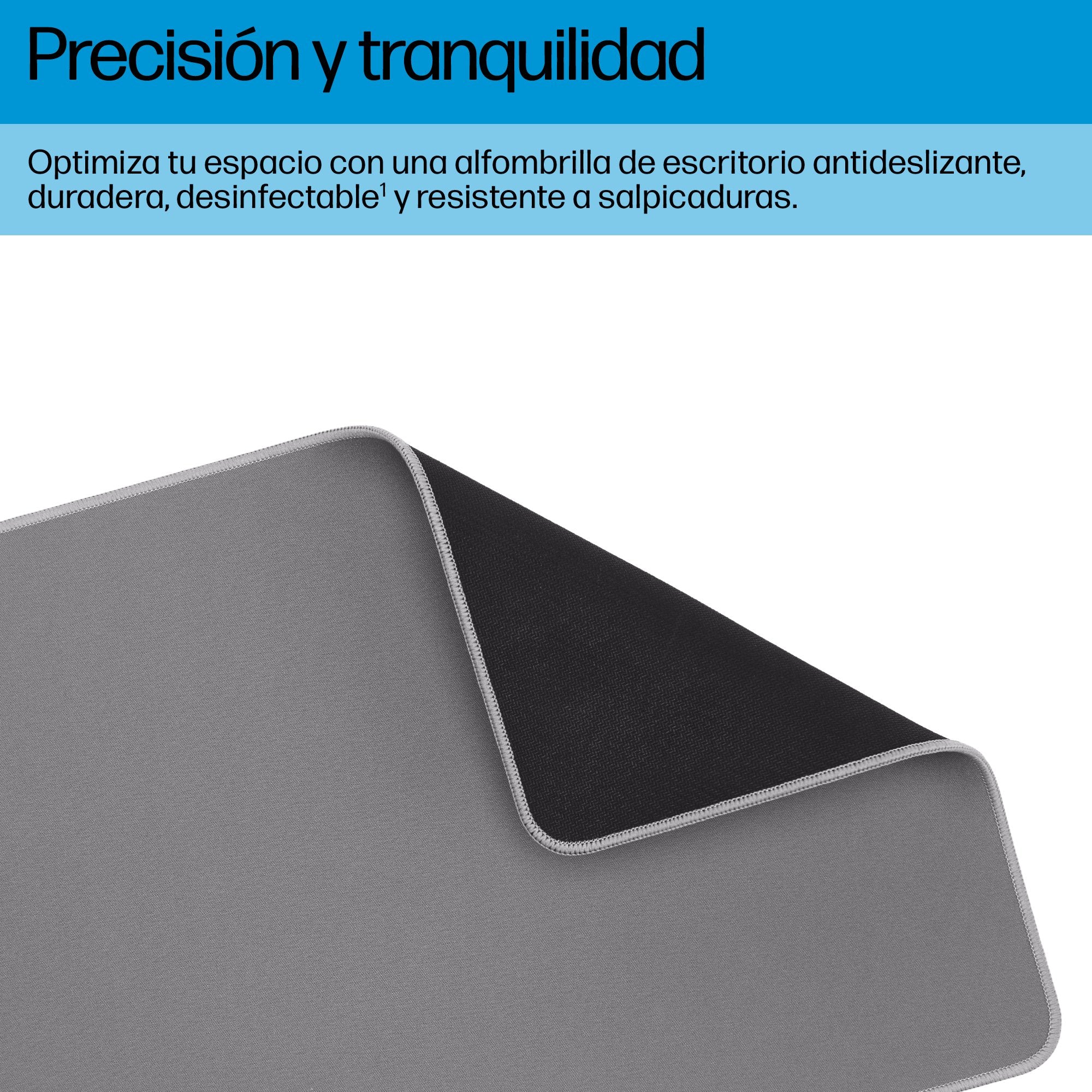 EAN 0197498446783 - HP 200 Sanitizable Desk Mat Gris imagen 6
