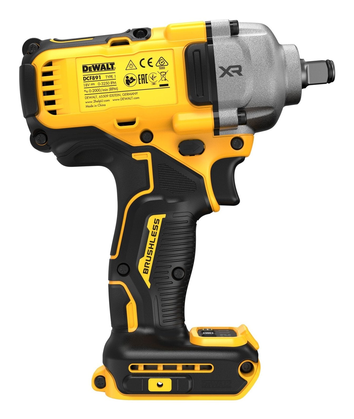 EAN 5035048743546 - DeWALT DCF891NT-XJ destornillador eléctrico y llave de impacto Amarillo imagen 5