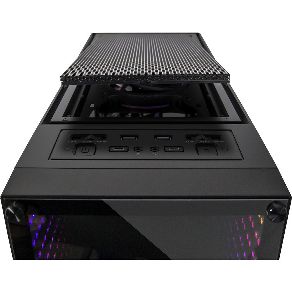 Caja Pc Inter-Tech X-908 Infini2 2x120mm Vent Rgb