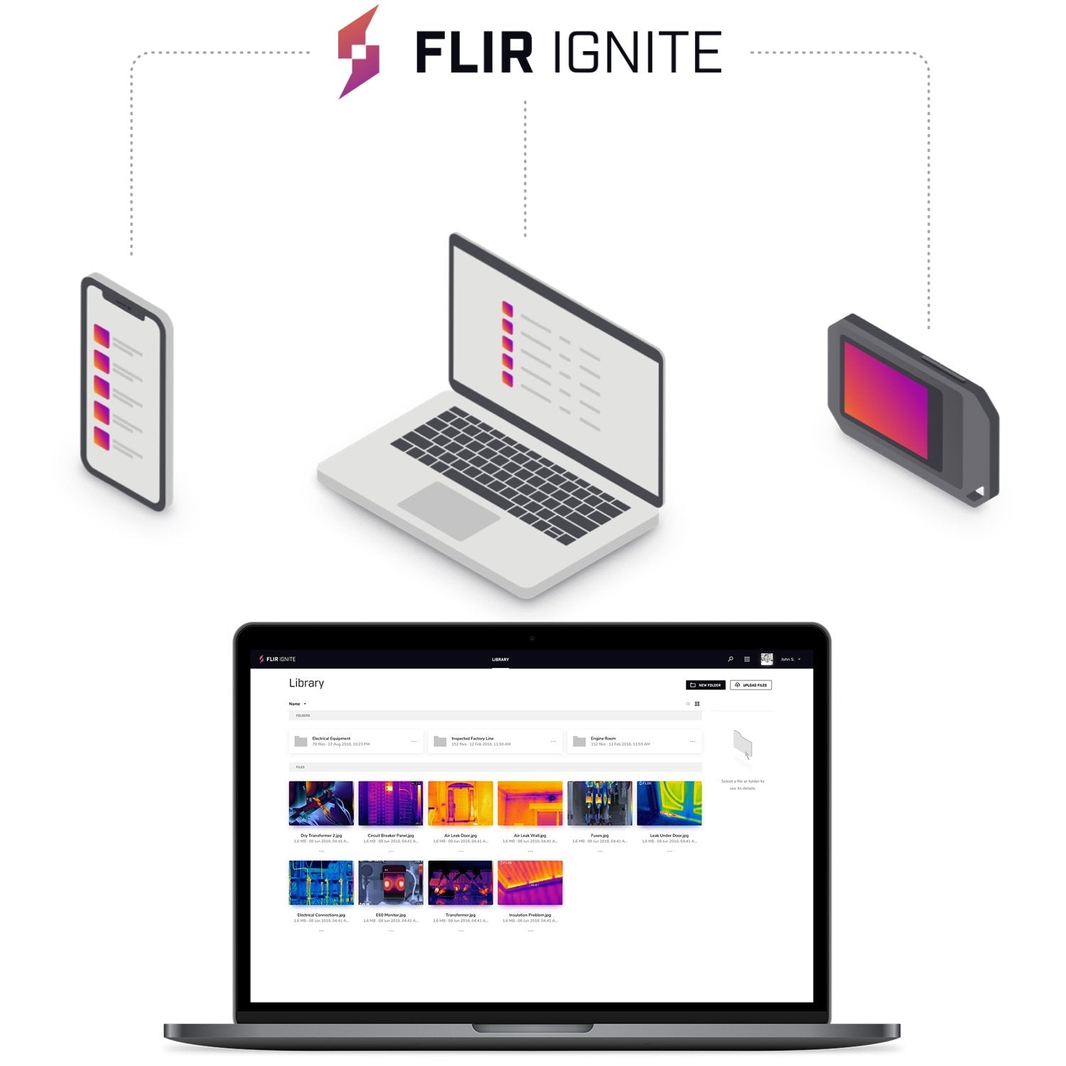 EAN 4743254004764 - FLIR C3-X cámara térmica Vanadium Oxide Uncooled Focal Plane Arrays Negro 1800 mAh 128 x 96 Pixeles Pant imagen 12