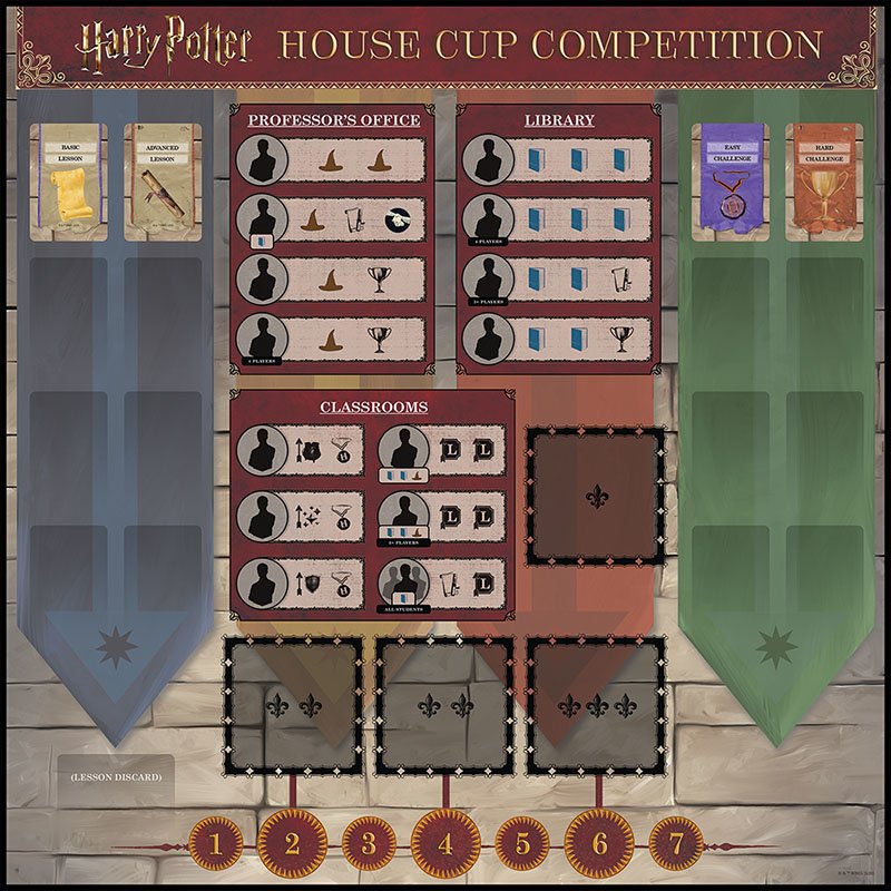 Juego De Mesa Harry Potter House Cup Competition Edad Recomendada 11 Años (Ingles)