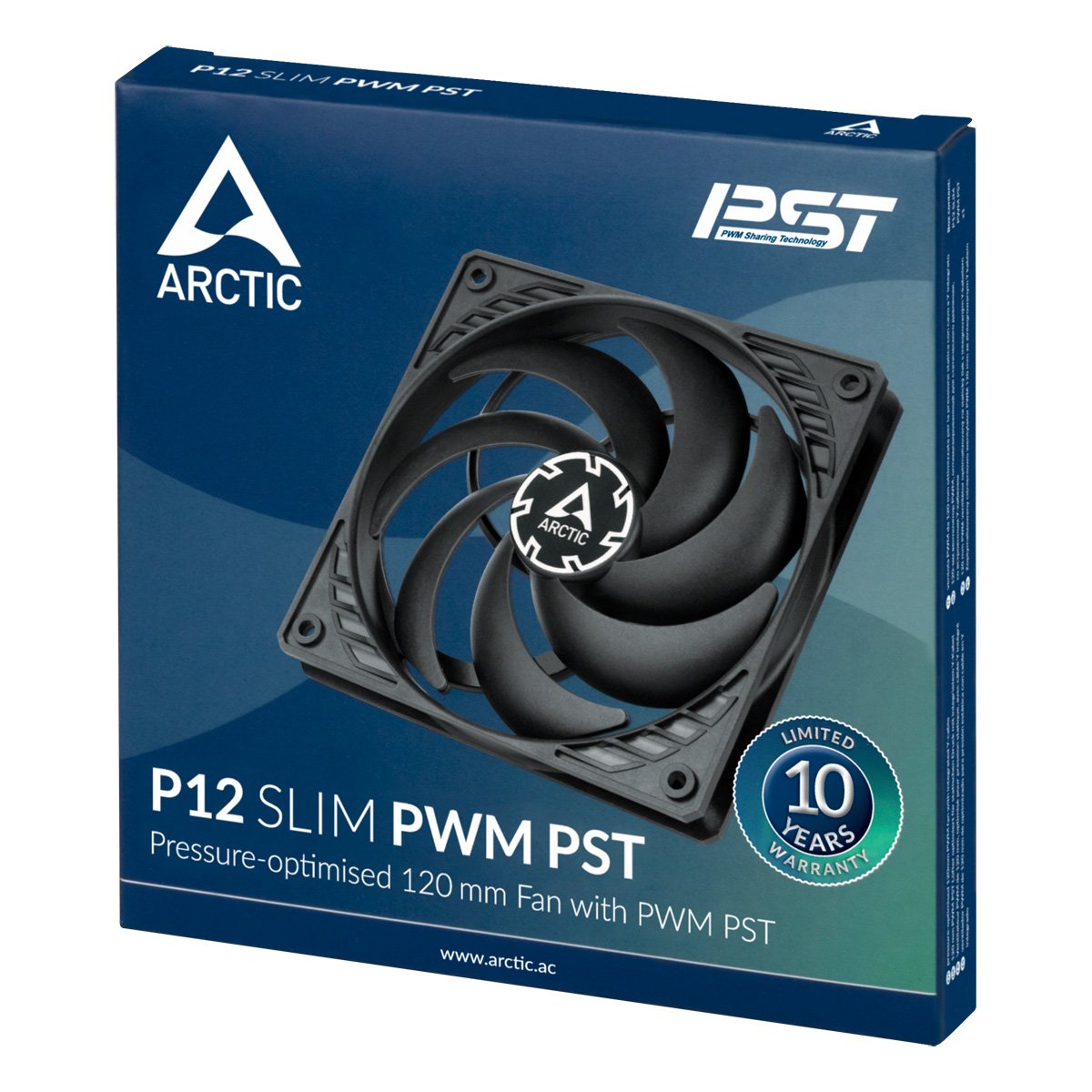 EAN 4895213703130 - ARCTIC P12 Slim PWM PST Carcasa del ordenador Ventilador 12 cm Negro 1 pieza(s) imagen 6