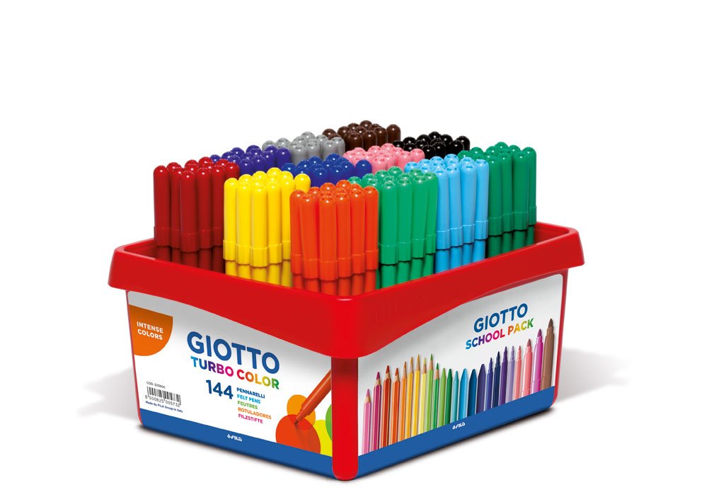 Giotto Rotuladores De Colores Turbo Color Schoolpack -144u-