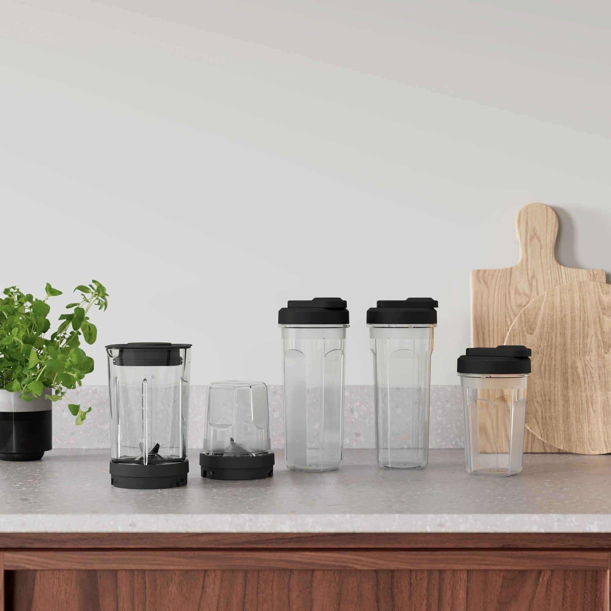 Batidora De Vaso Electrolux E4cb1-6st 1 L 350 W Negro, Acero Inoxidable, Transparente