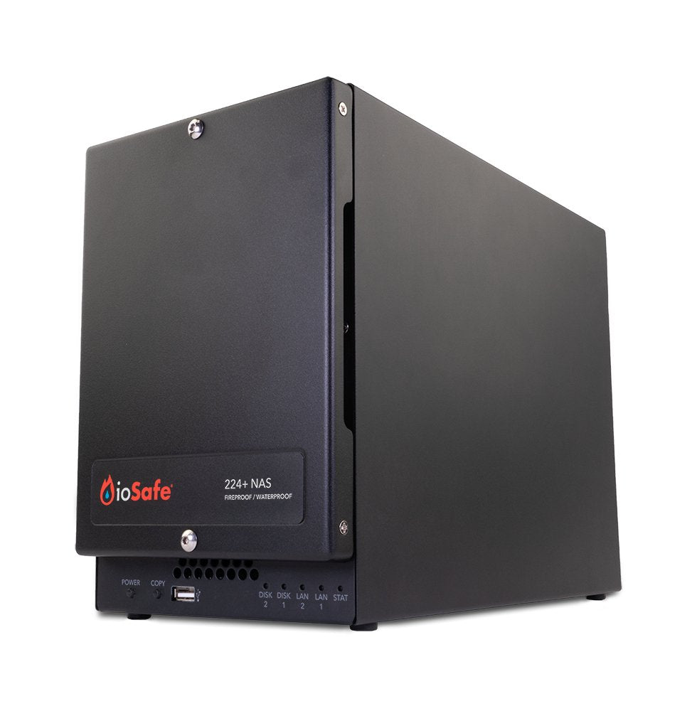 Iosafe 224+ Nas Hdd Diskless, 2yr Hardware Warranty, Eu+Uk