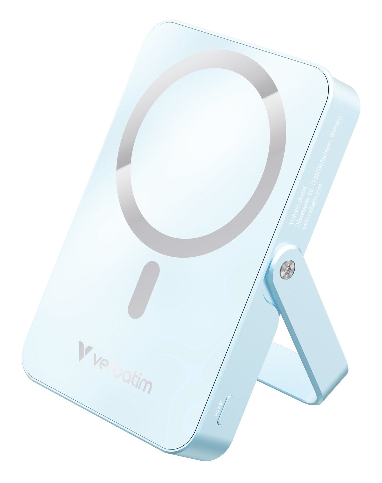 Verbatim Power Bank Mit Standfuss Mag.Wireless 10000ma Blau 32266
