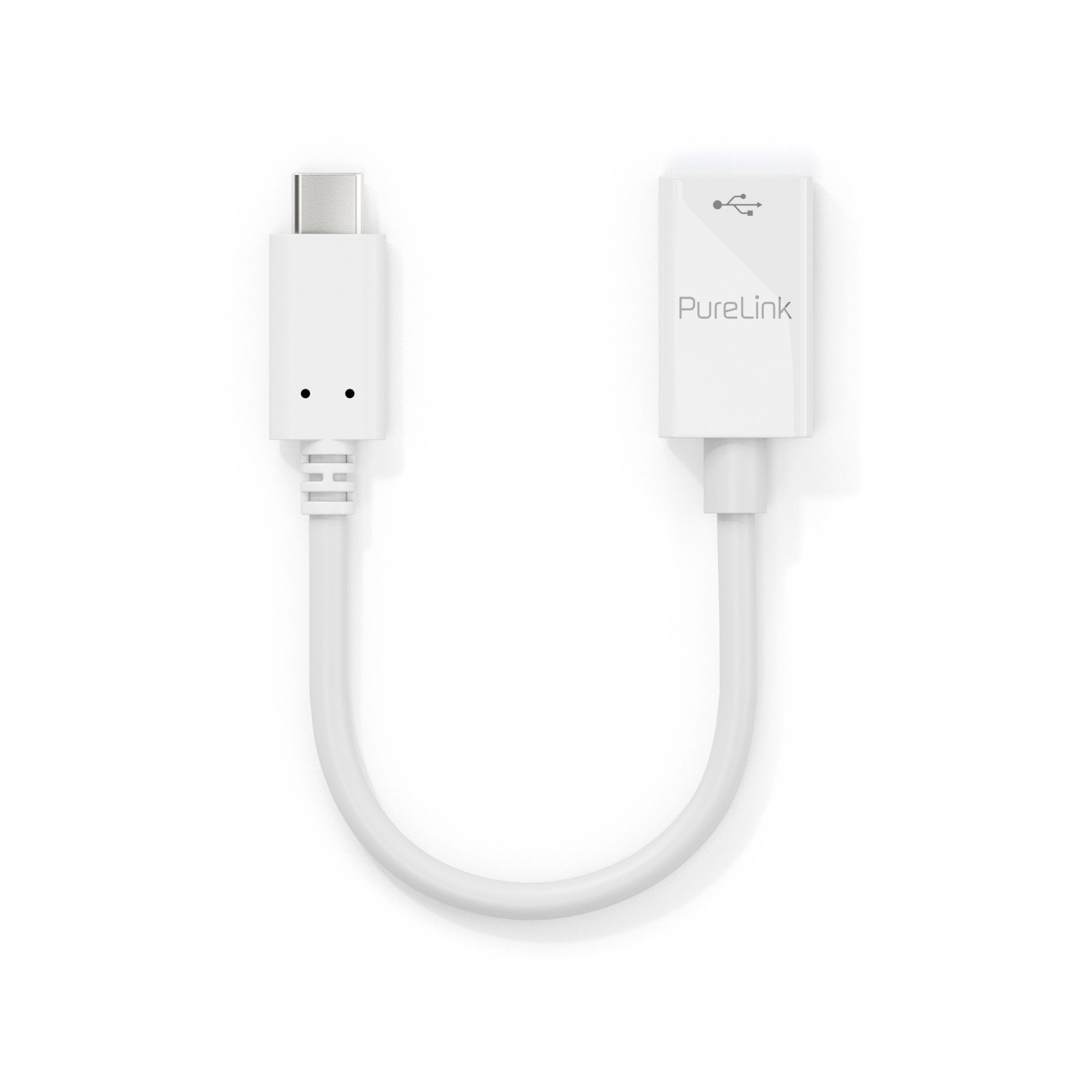 Adaptador Purelink Usb-C A Usb-A - Usb 3.1 Gen 1 - Iseries - Blanco - 0.10m