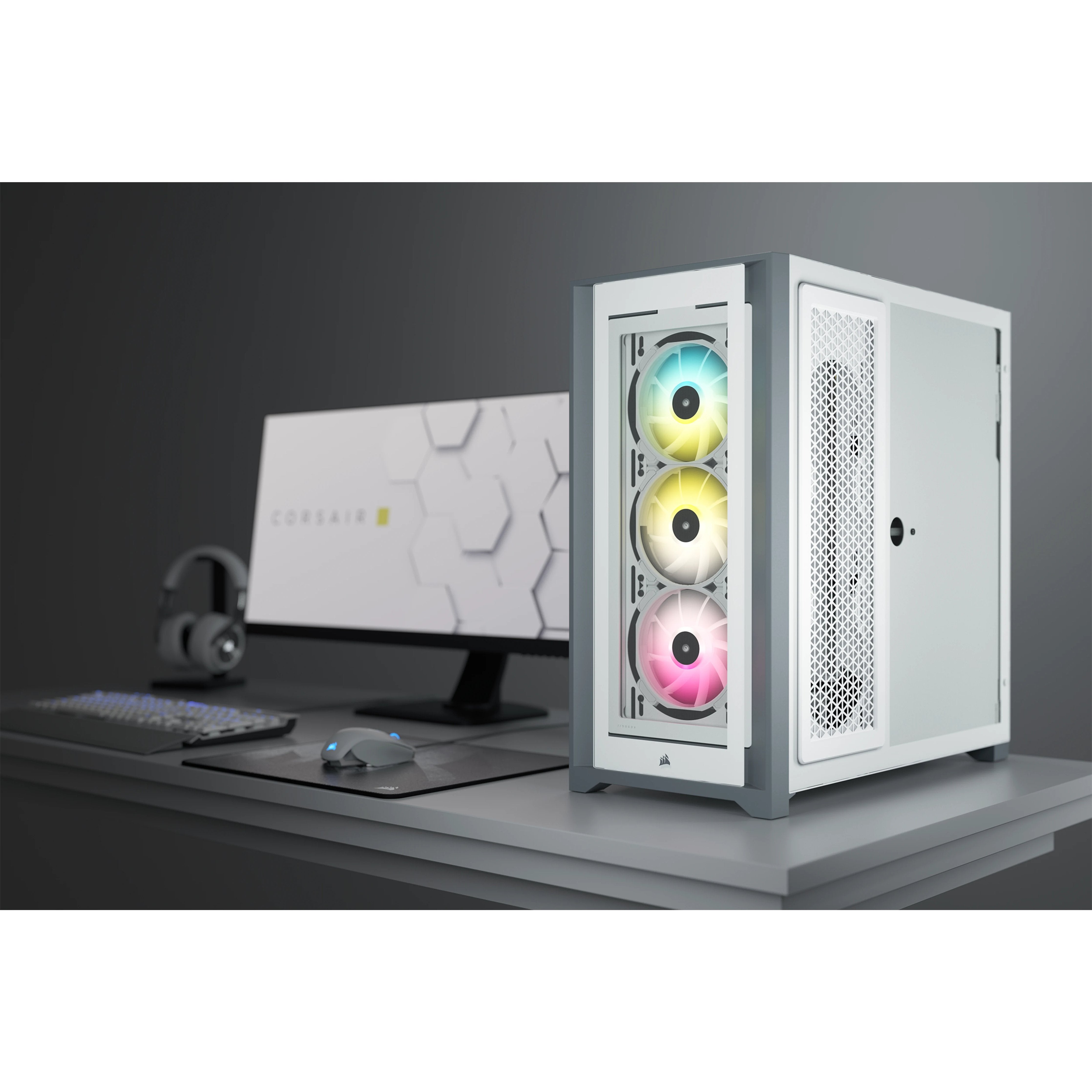 EAN 0840006627531 - Corsair iCUE 5000X RGB Midi Tower Blanco imagen 17